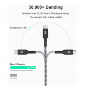 Zendure SuperCord USB-A to USB-C Cable 3A - здрав плетен кабел с USB-C порт (200 см) (черен) 9