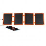 4smarts Compact Solar Panel 10W USB-A Port - сгъваем соларен панел, зареждащ вашето устройство директно от слънцето (черен-оранжев) 2