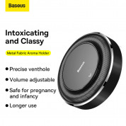 Baseus Sticky Car Fragrance Air Freshener (SUXUN-JS01) (black) 3