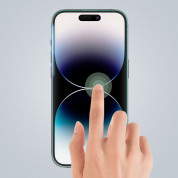 Tech-Protect Supreme Protection Set - комплект 2 броя стъклено защитно покритие за дисплея и стъклено защитно покритие за камерата на iPhone 14 (прозрачен) 3