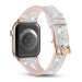 Kingxbar New Chameleon Band - силиконова каишка с кристали за Apple Watch 42мм, 44мм, 45мм, Ultra 49мм (сребрист-розов) 1