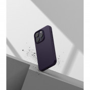 Ringke Soft Silicone Case - силиконов (TPU) калъф за iPhone 14 Pro Max (тъмнолилав) 5