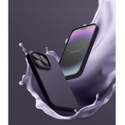 Ringke Soft Silicone Case - силиконов (TPU) калъф за iPhone 14 Pro Max (тъмнолилав) 12