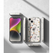 Ringke Fusion Dry Flowers Case - дизайнерски хибриден удароустойчив кейс за iPhone 14 (прозрачен)  6