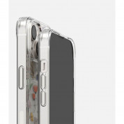 Ringke Fusion Dry Flowers Case - дизайнерски хибриден удароустойчив кейс за iPhone 14 (прозрачен)  4
