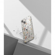 Ringke Fusion Dry Flowers Case - дизайнерски хибриден удароустойчив кейс за iPhone 14 (прозрачен)  8