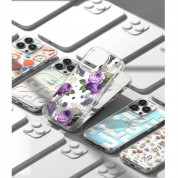 Ringke Fusion Dry Flowers Case - дизайнерски хибриден удароустойчив кейс за iPhone 14 Pro (прозрачен)  11