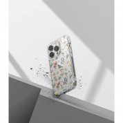 Ringke Fusion Dry Flowers Case - дизайнерски хибриден удароустойчив кейс за iPhone 14 Pro (прозрачен)  9
