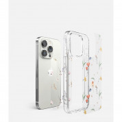 Ringke Fusion Dry Flowers Case - дизайнерски хибриден удароустойчив кейс за iPhone 14 Pro (прозрачен)  5