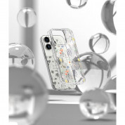 Ringke Fusion Dry Flowers Case - дизайнерски хибриден удароустойчив кейс за iPhone 14 Pro (прозрачен)  10