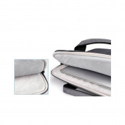 Tech-Protect PocketBag Laptop Bag 14 - елегантна чанта с дръжки и презрамка за MacBook Air 13, MacBook Pro 13, MacBook Pro 14 и лаптопи до 14 инча (тъмносив) 4