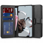 Tech-Protect Wallet Leather Flip Case - кожен калъф, тип портфейл за Xiaomi 12T, Xiaomi 12T Pro (черен)