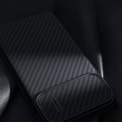 Nillkin Synthetic Fiber S Case - хибриден удароустойчив кейс за iPhone 14 Pro Max (черен) 11