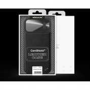 Nillkin CamShield Leather S Case - хибриден удароустойчив кожен кейс с поставка против изпускане за iPhone 14 Pro Max (черен) 10