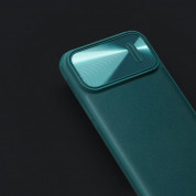 Nillkin CamShield Leather S Case - хибриден удароустойчив кожен кейс с поставка против изпускане за iPhone 14 Pro Max (черен) 7