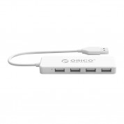 Orico USB 2.0 Hub 4 Port - 4ри портов USB 2.0 хъб (бял)  3