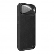 Nillkin CamShield Leather S Case - хибриден удароустойчив кожен кейс с поставка против изпускане за iPhone 14 (черен) 4