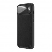 Nillkin CamShield Leather S Case - хибриден удароустойчив кожен кейс с поставка против изпускане за iPhone 14 (черен) 2