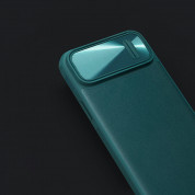 Nillkin CamShield Leather S Case - хибриден удароустойчив кожен кейс с поставка против изпускане за iPhone 14 (черен) 8