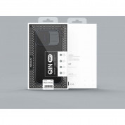 Nillkin Qin Book Pro Leather Flip Case - кожен калъф, тип портфейл за iPhone 14 Pro Max (сив) 13