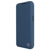 Nillkin Qin Book Pro Leather Flip Case - кожен калъф, тип портфейл за iPhone 14 Pro Max (син) 4