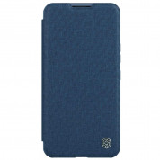 Nillkin Qin Book Pro Leather Flip Case - кожен калъф, тип портфейл за iPhone 14 Pro Max (син) 1