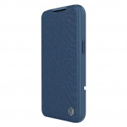 Nillkin Qin Book Pro Leather Flip Case - кожен калъф, тип портфейл за iPhone 14 Pro (син) 2