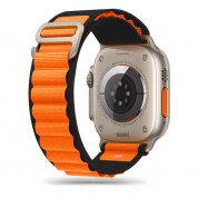 Tech-Protect Nylon Pro Band - текстилна каишка за Apple Watch 42мм, 44мм, 45мм, Ultra 49мм (оранжев-черен)