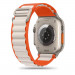 Tech-Protect Nylon Pro Band - текстилна каишка за Apple Watch 42мм, 44мм, 45мм, Ultra 49мм (оранжев-сив) 1