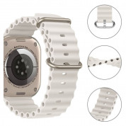 Tech-Protect Iconband Pro Silicone Sport Band - силиконова каишка за Apple Watch 42мм, 44мм, 45мм, Ultra 49мм (бежов) 1