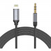 Tech-Protect Ultraboost Audio Cable With Lightning Connector - качествен аудио кабел от Lightning към 3.5 мм. аудио жак (100см) (черен)  1