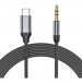 Tech-Protect Ultraboost USB-C to 3.5 mm Audio Cable - USB-C към 3.5 мм аудио кабел (100 см) (черен) 1