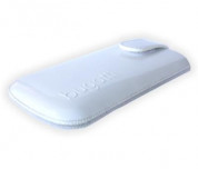 Bugatti SlimCase Leather Case size M - кожен калъф за iPhone 4/4S и мобилни устройства (бял) 1