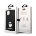 Karl Lagerfeld Liquid Silicone Choupette NFT Case - дизайнерски силиконов кейс за iPhone 14 (черен) 6