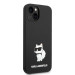 Karl Lagerfeld Liquid Silicone Choupette NFT Case - дизайнерски силиконов кейс за iPhone 14 (черен) 3