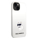 Karl Lagerfeld Liquid Silicone Choupette NFT Case - дизайнерски силиконов кейс за iPhone 14 (бял) 3