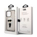 Karl Lagerfeld IML Ikonik NFT Case - дизайнерски силиконов кейс за iPhone 14 Pro (черен) 6
