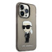 Karl Lagerfeld IML Ikonik NFT Case - дизайнерски силиконов кейс за iPhone 14 Pro (черен) 3