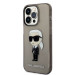 Karl Lagerfeld IML Ikonik NFT Case - дизайнерски силиконов кейс за iPhone 14 Pro (черен) 1