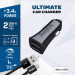 Energizer Ultimate Car Charger 3.4A With microUSB Cable - зарядно за кола с два USB-A изхода и microUSB кабел за смартфони (черен) 4