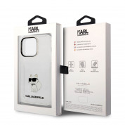 Karl Lagerfeld IML Choupette NFT Case - дизайнерски силиконов кейс за iPhone 14 Pro (прозрачен) 5