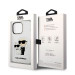 Karl Lagerfeld IML Glitter Karl and Choupette NFT Case - дизайнерски силиконов кейс за iPhone 14 Pro (прозрачен) 6