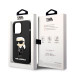 Karl Lagerfeld Liquid Silicone Ikonik NFT Case - дизайнерски силиконов кейс за iPhone 14 Pro (черен) 6