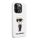 Karl Lagerfeld Liquid Silicone Ikonik NFT Case - дизайнерски силиконов кейс за iPhone 14 Pro (бял) 3