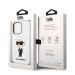Karl Lagerfeld Liquid Silicone Ikonik NFT Case - дизайнерски силиконов кейс за iPhone 14 Pro (бял) 6