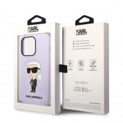 Karl Lagerfeld Liquid Silicone Ikonik NFT Case for iPhone 14 Pro (purple) 5