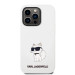 Karl Lagerfeld Liquid Silicone Choupette NFT Case - дизайнерски силиконов кейс за iPhone 14 Pro (бял) 2