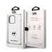 Karl Lagerfeld Liquid Silicone Choupette NFT Case - дизайнерски силиконов кейс за iPhone 14 Pro (бял) 6