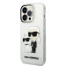 Karl Lagerfeld IML Glitter Karl and Choupette NFT Case - дизайнерски силиконов кейс за iPhone 14 Pro Max (прозрачен) 3