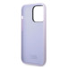 Karl Lagerfeld Liquid Silicone Ikonik NFT Case - дизайнерски силиконов кейс за iPhone 14 Pro Max (лилав) 5